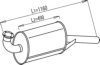 DINEX 69301 Middle-/End Silencer